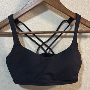 Women's Lululemon Black Strappy Sports Bra